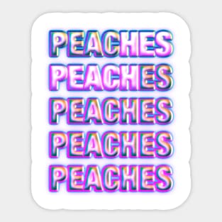 Peaches Sticker